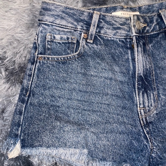 PacSun high rise festival denim shirt shorts - Picture 7 of 7